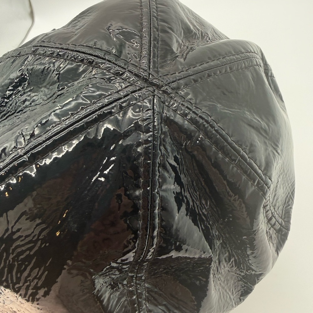 CHANEL Bob Black Patent Leather Bucket Hat - Picture 8 of 12